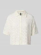 Bluzki damskie - Kurtka z dzianiny o kroju relaxed fit z czystej bawełny model ‘FALKA’ - miniaturka - grafika 1