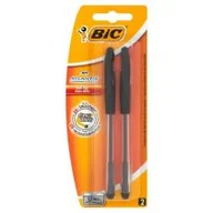 Przybory szkolne - BIC Długopis BIC Atlantis Stic czarny blister 2szt - miniaturka - grafika 1