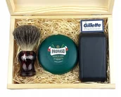 Mydła - Pędzel Do Golenia Borsuk+maszynka+mydło Zestaw - miniaturka - grafika 1