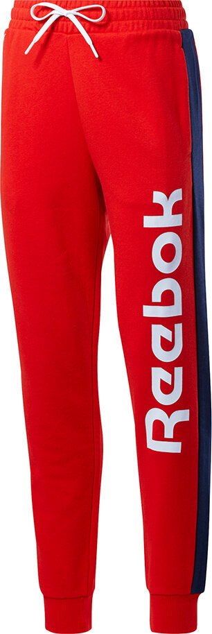 Spodnie damskie Reebok TE Liner Logo French Terry czerwone FU2258-XL