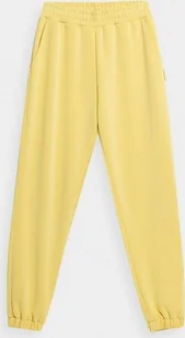 4f Spodnie damskie 4F F147 jasny żółty 4FSS23TTROF147 73S L - Spodnie sportowe damskie - miniaturka - grafika 1