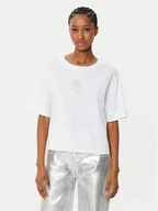 Koszulki i topy damskie - Armani Exchange T-Shirt XW000102 AF10359 U0002 Biały Relaxed Fit - miniaturka - grafika 1