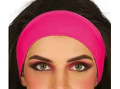 Dodatki do strojów karnawałowych - Opaska na głowę neonowa różowa - 1 szt. - miniaturka - grafika 1