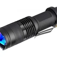 Latarki - Latarka UV 365 nm, latarka LED do weryfikacji dokumentów, wykrywania pieniędzy, polowania na skorpiony i fotografii - miniaturka - grafika 1