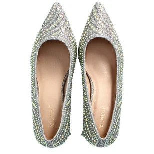 Czółenka z cyrkoniami - MENBUR 24382 SREBRNE - Czółenka - miniaturka - grafika 9