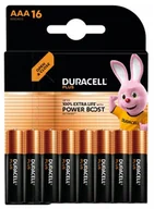 Baterie i akcesoria - 1x16 Duracell Plus Power Boost MN2400 AAA Micro LR03 1,5V - miniaturka - grafika 1