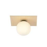 Lampy sufitowe - Emibig Kenzo lampa sufitowa 1-punktowa brązowa/biała 1142/1A - miniaturka - grafika 1