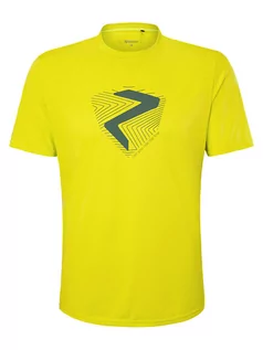 Koszulki sportowe męskie - Ziener Koszulka sportowa "Nolaf" w kolorze żółtym - grafika 1