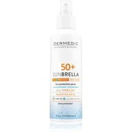 Balsamy i kremy do opalania - Biogened Dermedic Sunbrella mleczko ochronne w sprayu spf 50+ 150 ml - miniaturka - grafika 1
