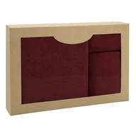 Ręczniki - Zestaw 3 ręczników Solano Bordo 30x50+50x90+70x140 Darymex - miniaturka - grafika 1