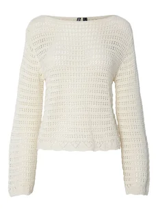 Pieces Sweter "Fallon" w kolorze kremowym - Swetry damskie - miniaturka - grafika 1