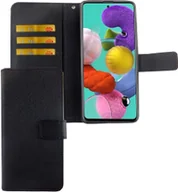 Etui i futerały do telefonów - Etui Samsung Galaxy A71 Etui na telefon komórkowy Pokrowiec ochronny z klapką i miejscem na kartę Czarny - miniaturka - grafika 1