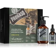 Szampony do włosów - Proraso Proraso PRORASO Cypress &amp Vetyver Special Beard Care Set Szampon do włosów 200ml zestaw upominkowy 124321 - miniaturka - grafika 1