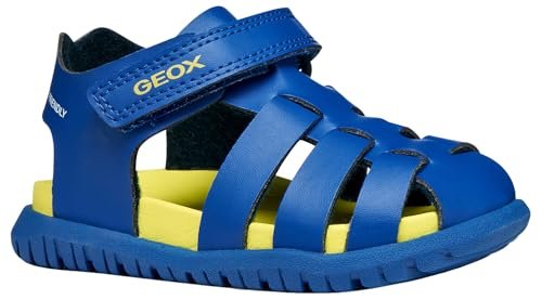 Geox B FUSBETTO BO sandały, ROYAL/limonkowy, 27 EU