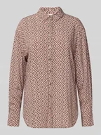 Koszule damskie - Bluzka o kroju regular fit z wiskozy z graficznym wzorem - miniaturka - grafika 1
