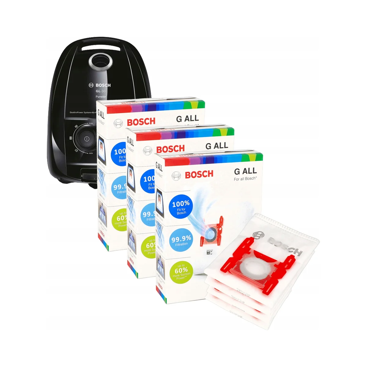 12x worki do odkurzacza Bosch G ALL BBZ41FGALL Serie 2, 4, 6 GL30 GL45
