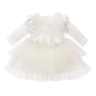 Sukienki - Sukienka z długim rękawem Gloria, ivory 80 - miniaturka - grafika 1