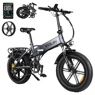 Vitilan V3 2 0 Electric Bike 750W Motor 48V 13Ah Battery 26*4 0-inch CST Fat Tires 45km/h Max Speed 73km Range Hydraulic - Rowery elektryczne - miniaturka - grafika 1