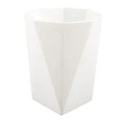 Kubki na szczoteczki do zębów - Kubek kosmetyczny Diamond biały - miniaturka - grafika 1