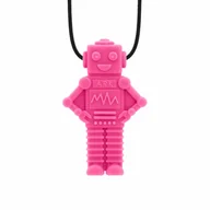 Gryzaki dla dzieci - ARK RoboChew Gryzak Logopedyczny Wisiorek w kształcie Robota Różowy - Miękki - miniaturka - grafika 1