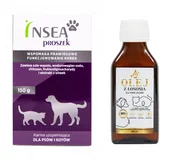 Suplementy i witaminy dla psów - BIOVICO Insea proszek 150g (wspomaga prawidłowe funkcjonowanie nerek) + Lab-V Olej z Łososia 100% Dla Psa i Kota w Każdym Wieku 100ml Tłoczony Na Zimno GRATIS!!! - miniaturka - grafika 1