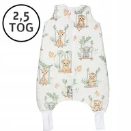 Śpiworki dla dzieci - CAŁOROCZNY ŚPIWOREK Z NOGAWKAMI 56-68 XS 2,5 TOG BAWEŁNA100% PRODUKT POLSKI - miniaturka - grafika 1