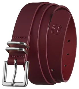 Modny pasek damski PETERSON do spodni sukienki elegancki srebrna klamra klasyczny bordowy - Paski Modny pasek damski PETERSON do spodni sukienki elegancki srebrna klamra klasyczny bordowy - Paski - miniaturka - grafika 1