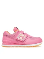Buty dla dziewczynek - New Balance Sneakersy PV574KP Różowy - miniaturka - grafika 1