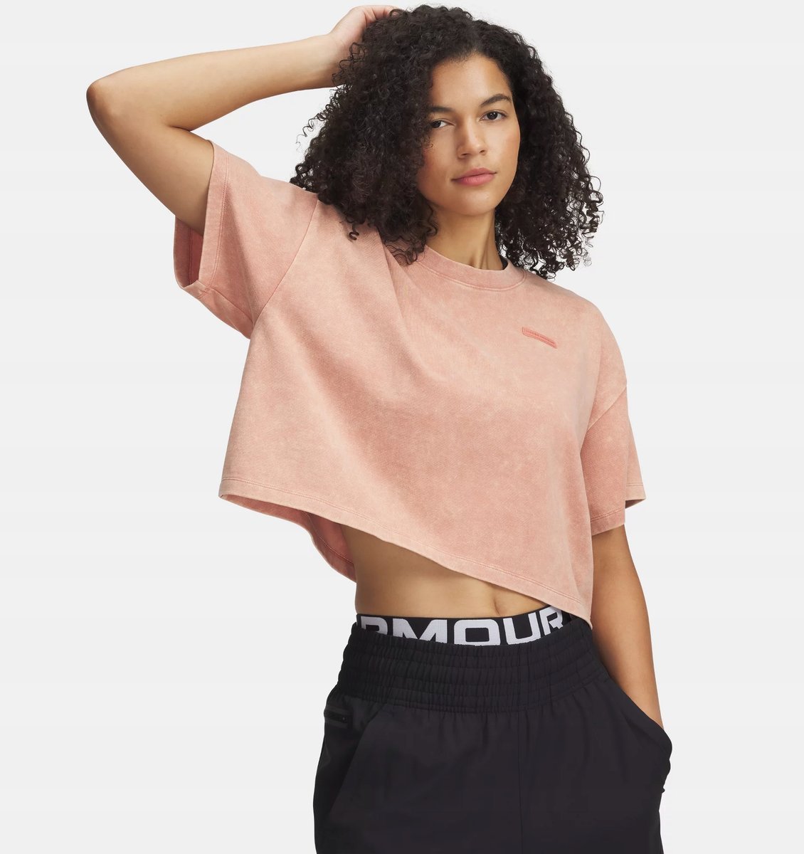 T-SHIRT DAMSKI UNDER ARMOUR KOSZULKA SPORTOWA CROP TOP S