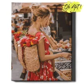 Malowanie po numerach - Obraz Malowanie Po Numerach 40X50 Cm / Dziewczynka I Owoce / Oh Art - miniaturka - grafika 1