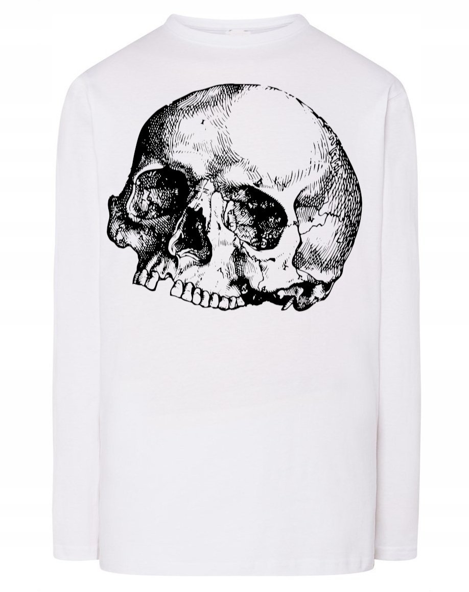 Longsleeve męski nadruk Skull CZASZKA r.XL