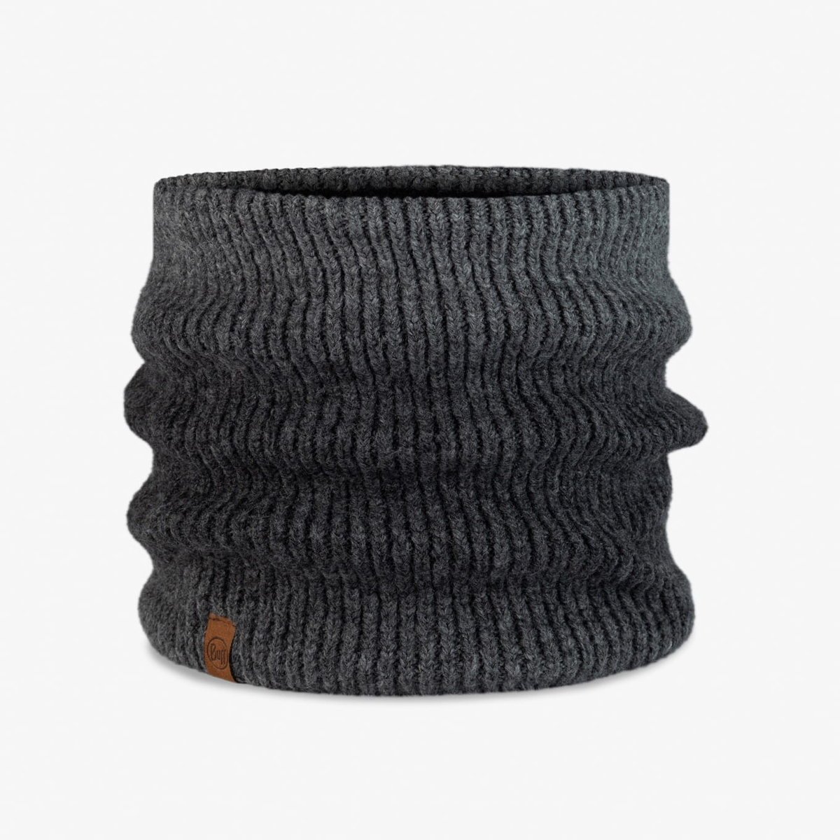 Komin Buff Knitted & Fleece Neckwarmer Marin Graphite