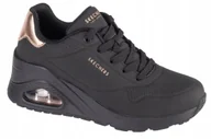 Sneakersy damskie - Buty Damskie Skechers Uno Wedge - Hi Steps 177520-Bbk Sneakersy Czarne 39,5 - miniaturka - grafika 1