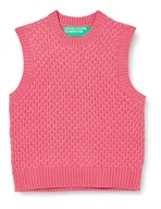 Kamizelki damskie - United Colors of Benetton Kamizelka damska sweter, Różowy Łosoś 11f, S - miniaturka - grafika 1