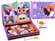 Układanki dla dzieci - Puzzle Magnetyczne Zwierzęta 54 el tablica Magnetyczna Układanka - miniaturka - grafika 1