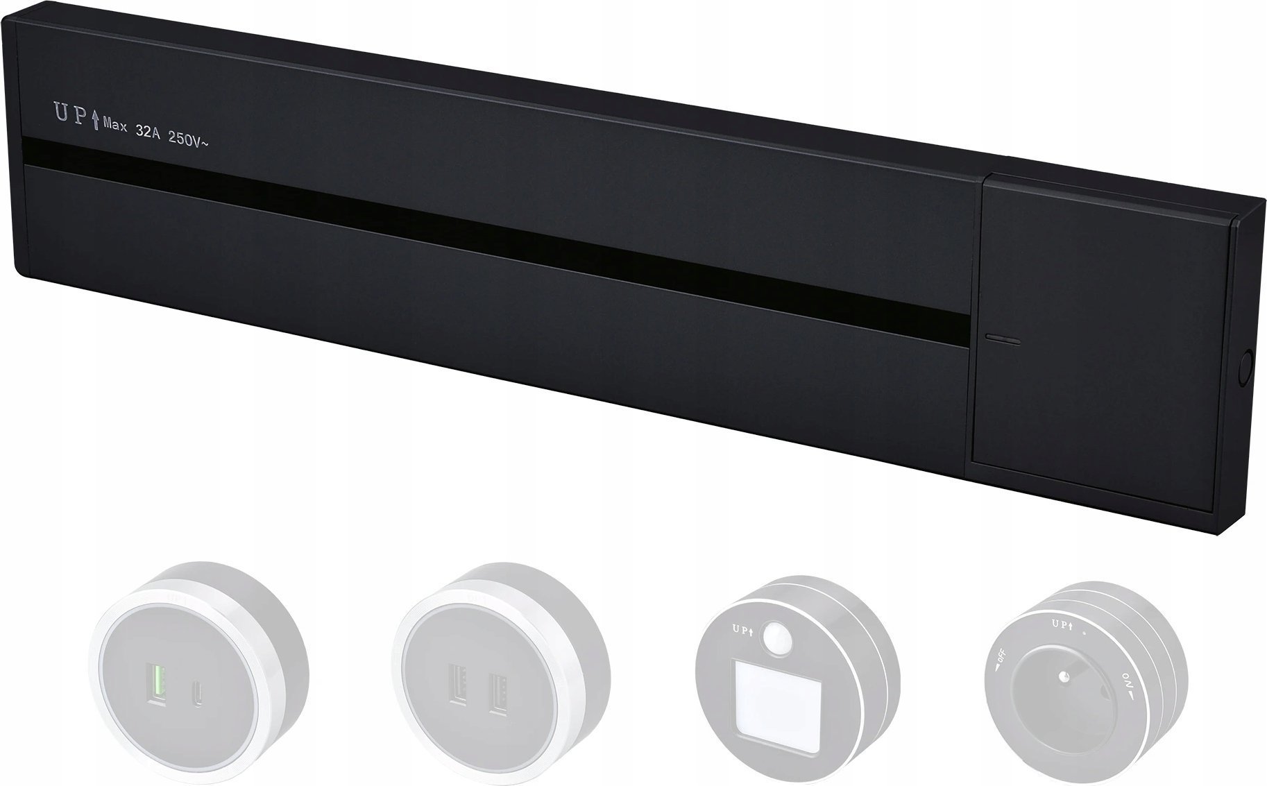 Triton Viking zásuvková lišta LP60 povrchová, černá