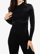 Bluzy sportowe damskie - Bluza termoaktywna damska Brubeck Dry Sweatshirt - blk/grph - miniaturka - grafika 1