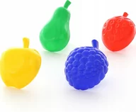 Zabawki do piasku - POLESIE 58027 Foremki "Owoce" duże 4szt - miniaturka - grafika 1