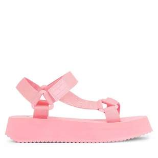 Sandały Tommy Jeans Tjw Eva Sandal EN0EN02466 Różowy - Sandały damskie - miniaturka - grafika 1