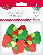 Pozostałe akcesoria dla plastyków - Titanum Filcowe kokardki 6szt - miniaturka - grafika 1