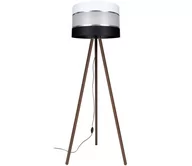 Lampy stojące - Lampa podłogowa CORAL 1xE27/60W/230V brązowy/czarny/biały/chrom - miniaturka - grafika 1
