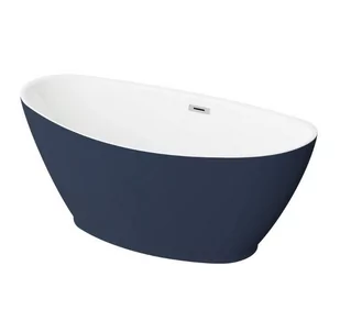 Wanna Wolnostojąca Polimat Mango 150X75 Cm Owalna Granat 525 - Wanny - miniaturka - grafika 1