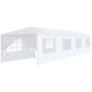 vidaXL Namiot ogrodowy, 3 x 12 x 2,55 m, biały - Pawilony ogrodowe - miniaturka - grafika 1