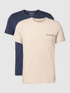 T-shirt z nadrukiem z logo - Piżamy męskie - miniaturka - grafika 1