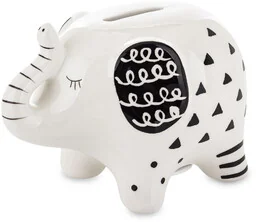 Skarbonka ceramiczna słoń słonik 9x8x12,5 165782 - Skarbonki - miniaturka - grafika 1