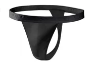 Majtki męskie - Sesto Senso, Tiger, Stringi męskie, czarne, rozmiar XXL - miniaturka - grafika 1