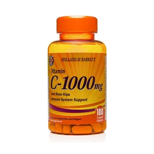 HOLLAND & BARRETT Witamina C 1000 mg z Dziką Różą HOLLAND&BARRETT, 100 tabletek - Witaminy i minerały - miniaturka - grafika 1