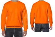 Bluzy męskie - Bluza Dresowa Sportowa Uniwersalna HEAVY GILDAN 18000 SAFETY ORANGE L - miniaturka - grafika 1