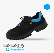 Obuwie robocze - PÓŁBUTY BEZPIECZNE Z PODNOSKIEM KOMPOZYTOWYM I NIEMETALOWĄ WKŁADKĄ ANTYPRZEBICIOWĄ PPO STRZELCE OPOLSKIE MODEL Q4, PN-EN ISO 20345, S3, CI, SRC, ESD - miniaturka - grafika 1