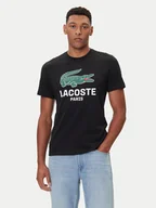 Koszulki męskie - Lacoste T-Shirt TH5634 Czarny Regular Fit - miniaturka - grafika 1